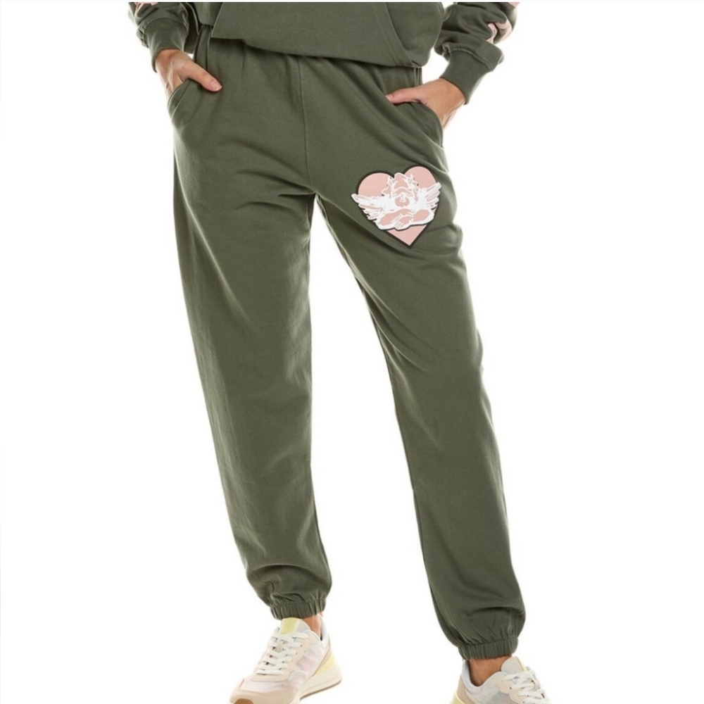 Boys Lie Olive Logo Sweatpants Sz S